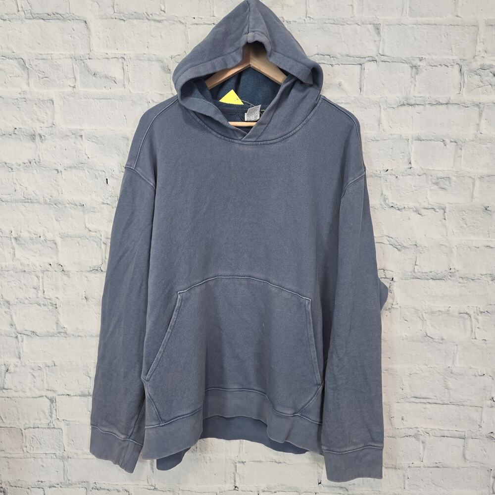 All in motion acid Blue Pullover Hoodie sweatshirt Sz XL Pocket sweater